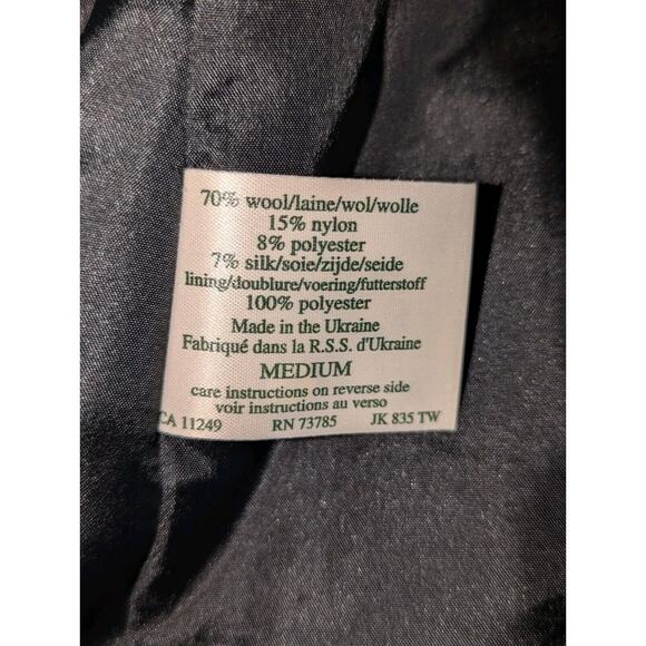 Laura Ashley Jacket Women's Size Medium Tweed Full Zip Long Sleeve - Picture 7 of 8